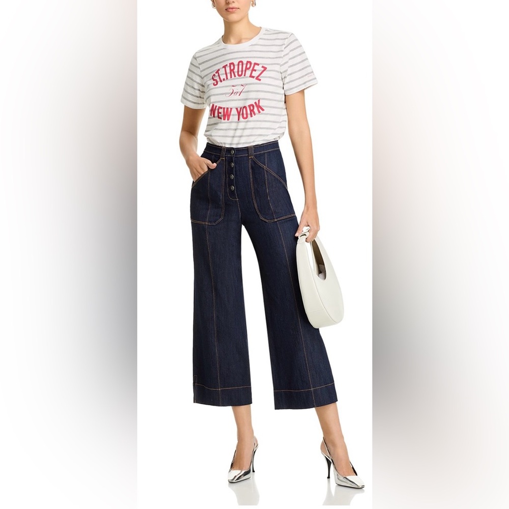 Cinq a Sept St Tropez New York Shrunken Tee - Picture 2 of 5